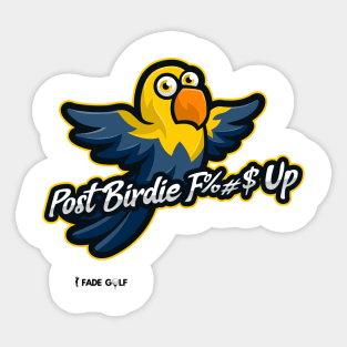 Post Birdie F%#$ Up golf shirt Sticker